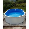 Ovalni montažni bazen GRE - set (dubina 1.32m)